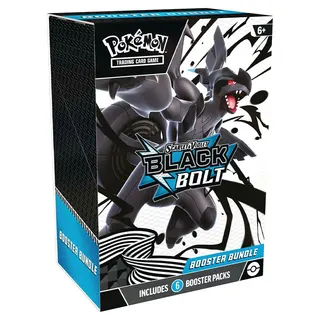 Sealed Pokémon TCG Black Bolt Booster Bundle (6 Packs)