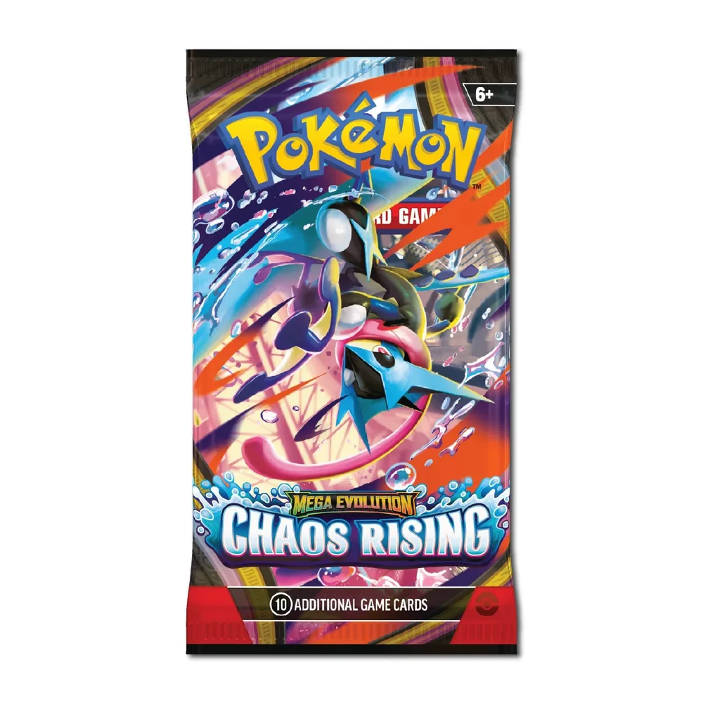 Sealed Pokémon TCG: Mega Evolution—Chaos Rising Booster Pack