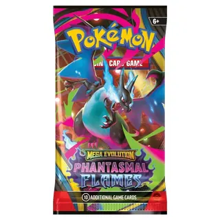 Sealed Pokémon TCG Mega Evolution—Phantasmal Flames Booster Pack
